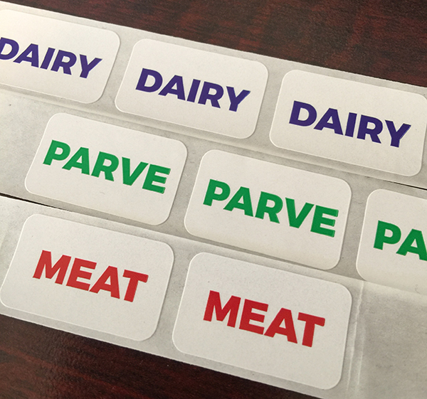 milk, meat, parve, Fleishig labels