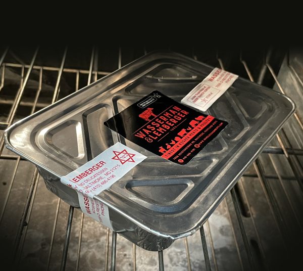 Heat resistant labels for kosher food that needs to be heated. Tested to 350 degrees for an hour.