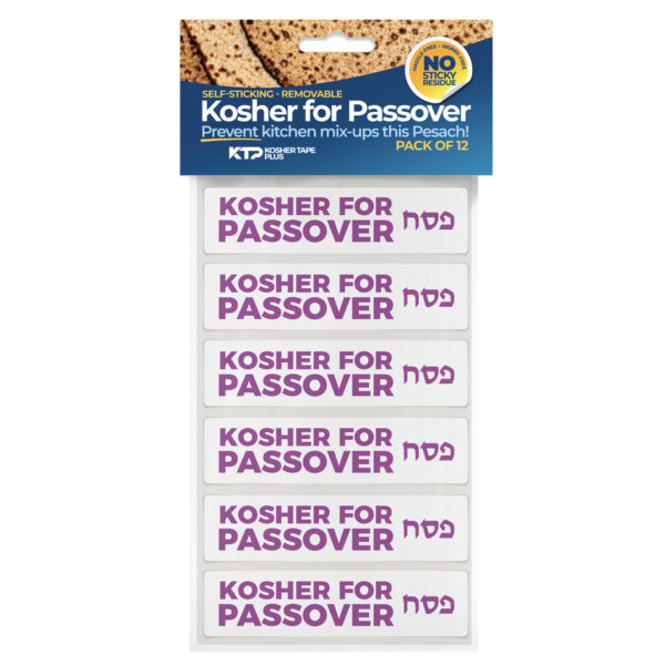 Packaged removable kosher for passover stickers leaves no residue for marking cabinets kosher for passover