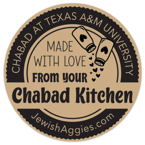 Custom Printed "Chabad Kitchen"  Stickers With Your Name - Image 4